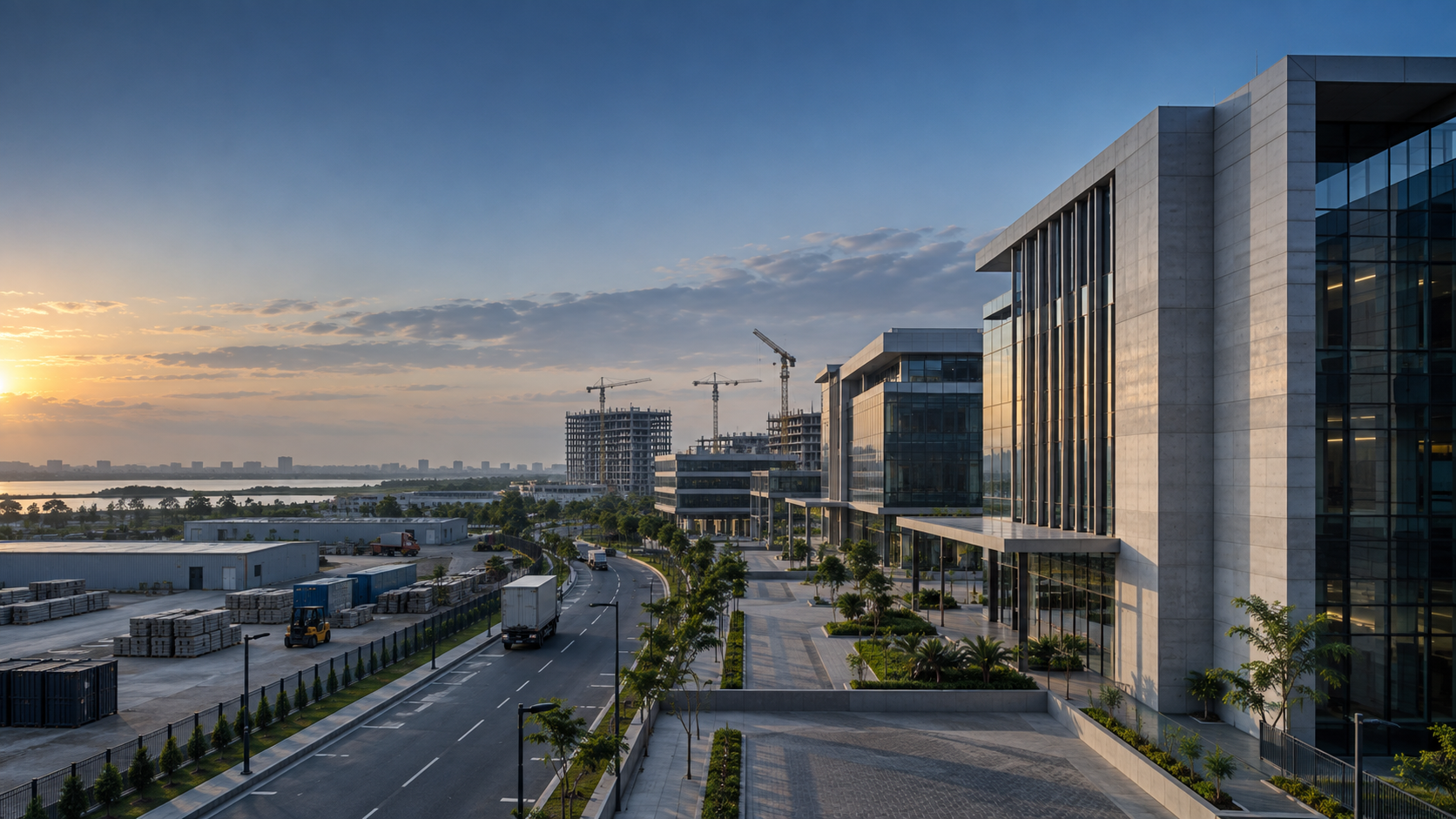 Contemporary infrastructure and commercial architecture